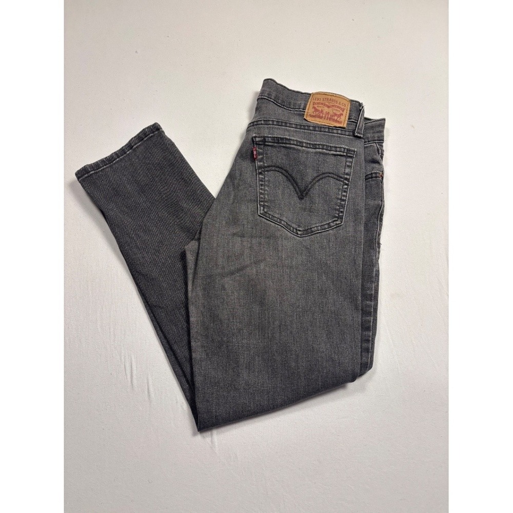 Levi's Women's Boyfriend Jeans Gray Charcoal Denim 29 Straight Leg
